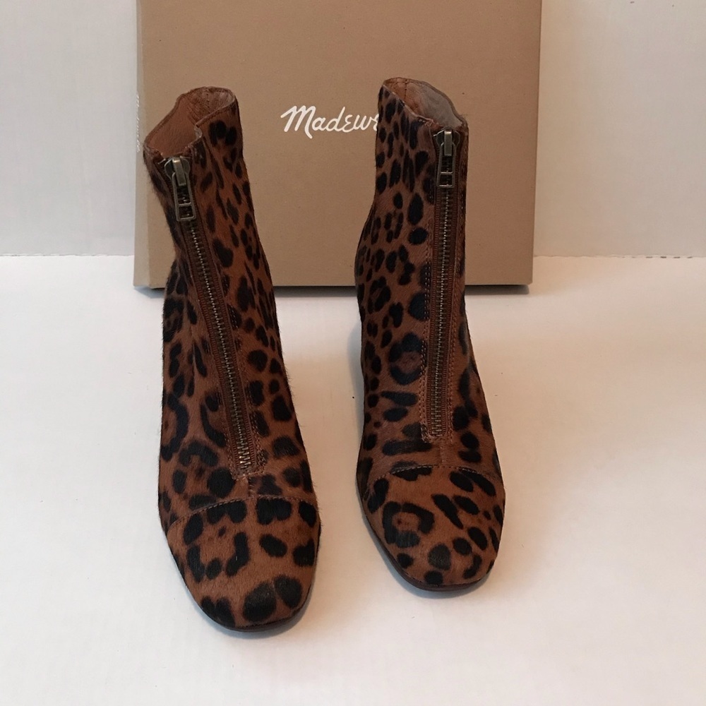 Madewell The Amalia Zip Boot in Leopard Calf Hair - Picture 7 of 10